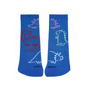 CONDOR BAREFOOT FANCY SHORT SOCKS NAVY DINOSAUR