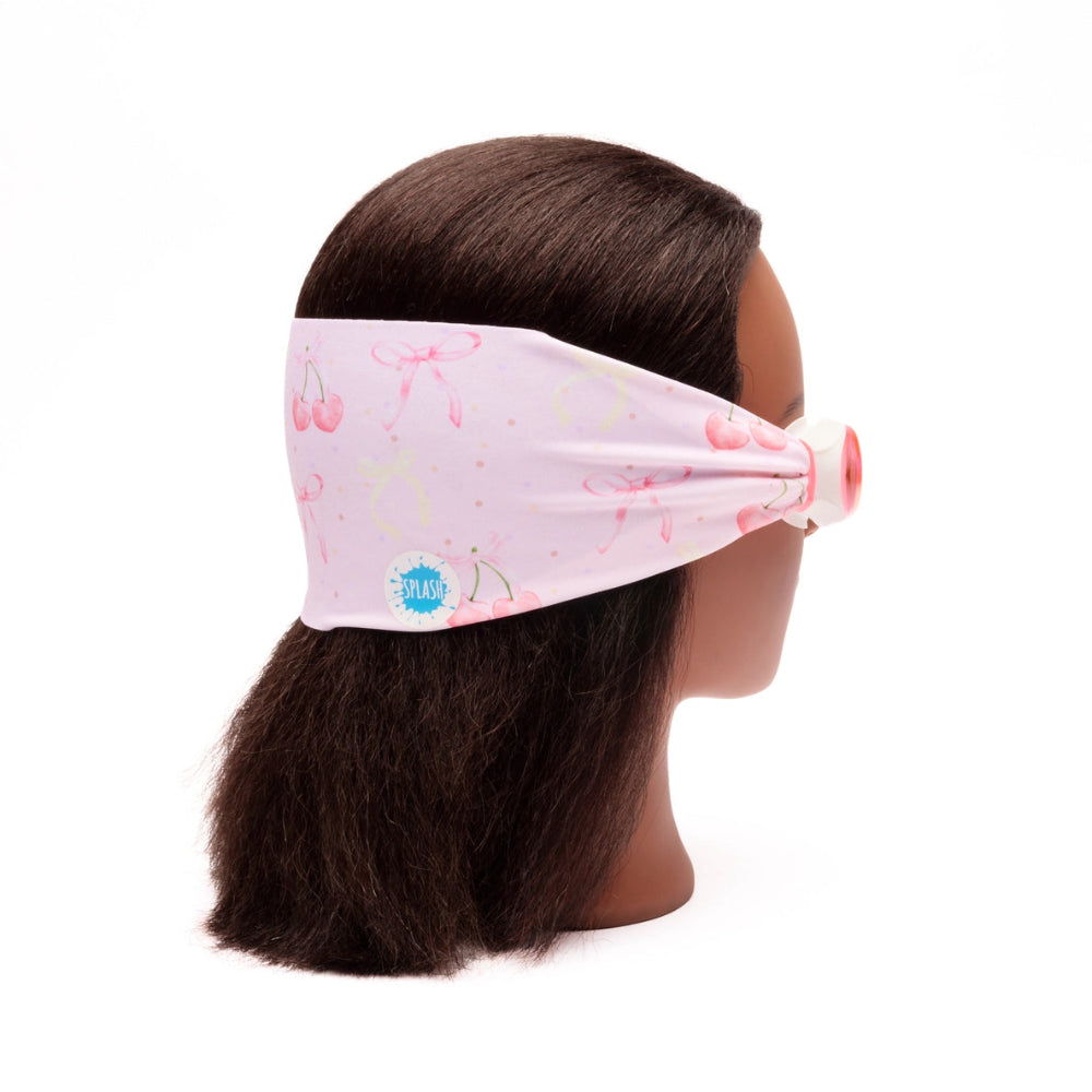 Splash swim goggles cherry charms pink pattern