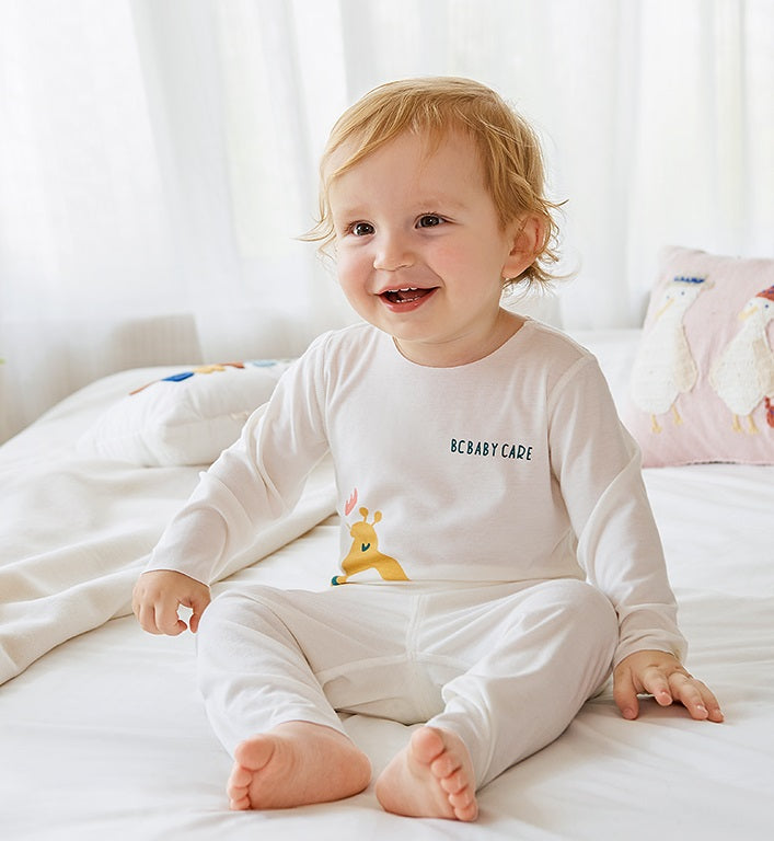 BC BABYCARE MODAL SLEEPSUIT CREAM
