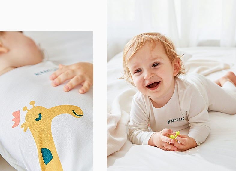BC BABYCARE MODAL SLEEPSUIT CREAM