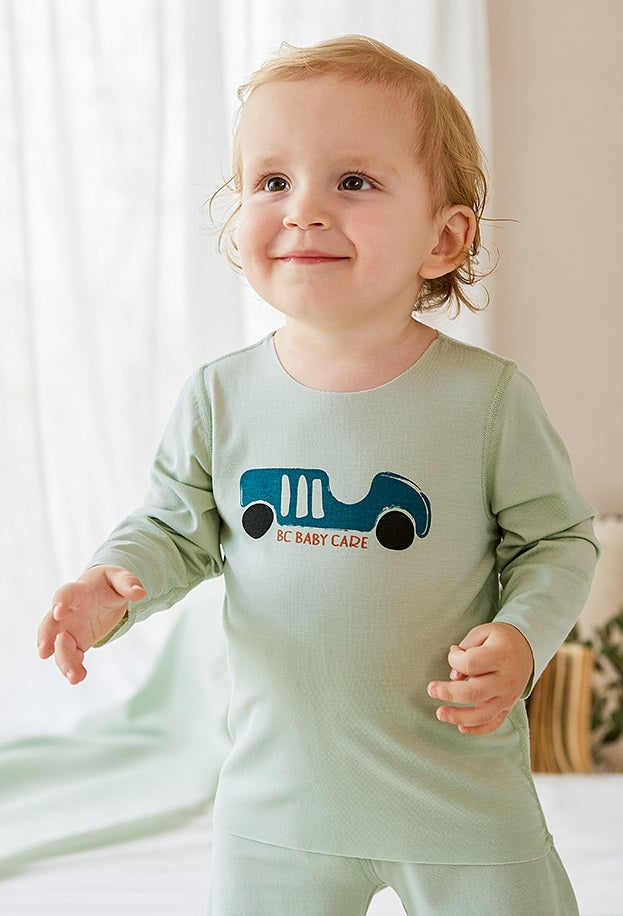 BC BABYCARE MODAL SLEEPSUIT GREEN