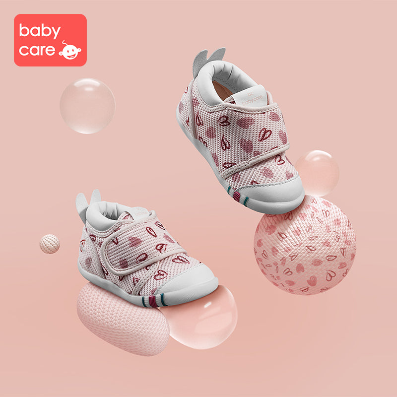 BC BABYCARE BABY STEP ONE SHOES - HEARTS