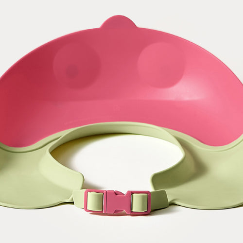 dinosaur shower cape pink and mint green with buckle