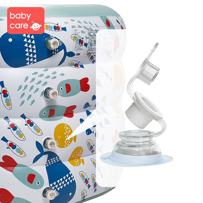 BC BABYCARE INFLATABLE SWIMMING POOL W/ E-PUMP - baby enRoute