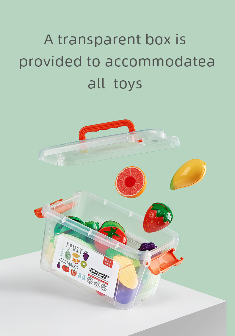 BC BABYCARE LITTLE COOKER TOY SET FRUIT & VEG 39PCS - baby enRoute