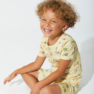 BELLABU BEAR BAMBOO KIDS SHORT SET LOVE YOU BRUNCHES