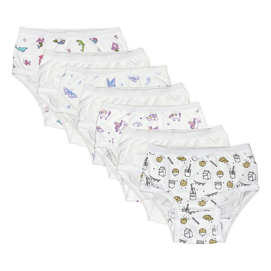 BELLABU BEAR GIRL'S BAMBOO UNDERWEAR 7-PACK
