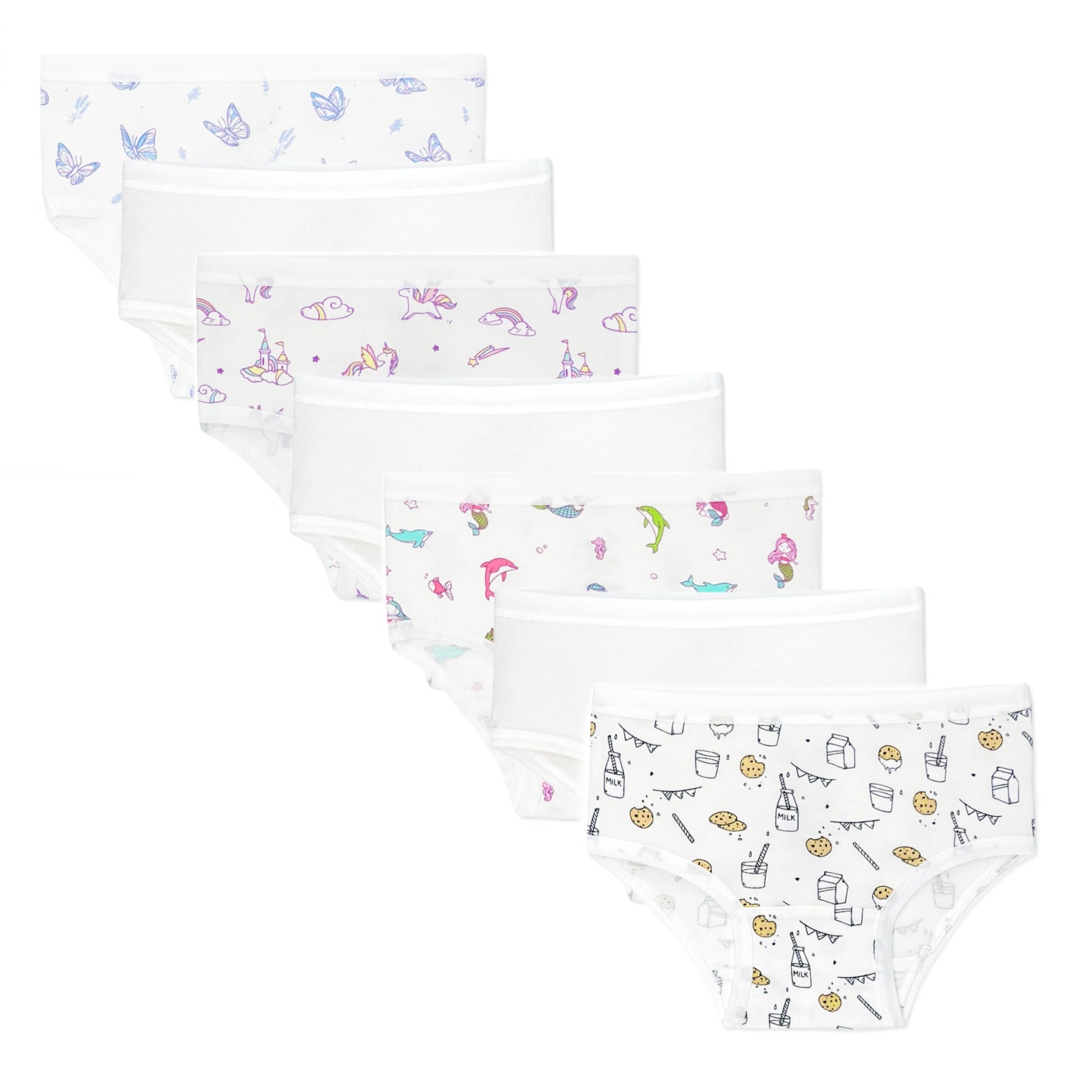 BELLABU BEAR GIRL'S BAMBOO UNDERWEAR 7-PACK CORE