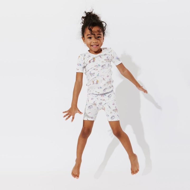BELLABU BEAR BAMBOO KIDS SHORT SET PINATA
