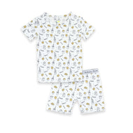 BELLABU BEAR ORIGINAL MILK AND COOKIES BAMBOO KIDS SHORT SET