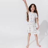 BELLABU BEAR BAMBOO GIRLS' SHORT SLEEVE DRESS PINATA