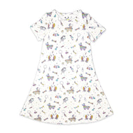 BELLABU BEAR BAMBOO GIRLS' SHORT SLEEVE DRESS PINATA