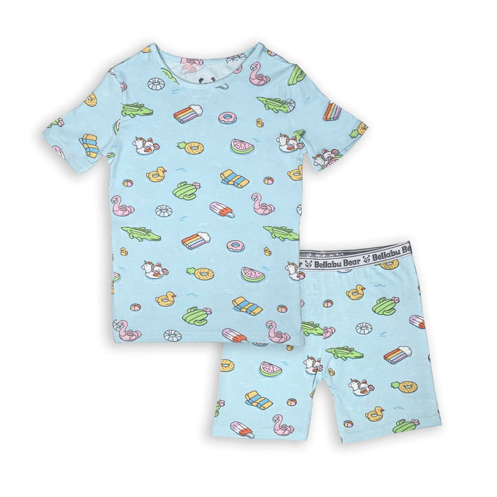 BELLABU BEAR BAMBOO KIDS SHORT SET POOL FLOATS