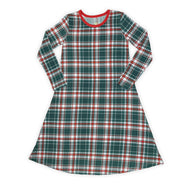 Bellabu Bear Holiday Plaid Bamboo Girl's Dress