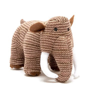 BEST YEARS KNITTED RATTLE WOOLLY MAMMOTH DINOSAUR BABY