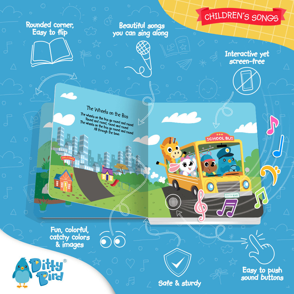 DITTY BIRD SOUND BOOK - CHILDREN'S SONGS