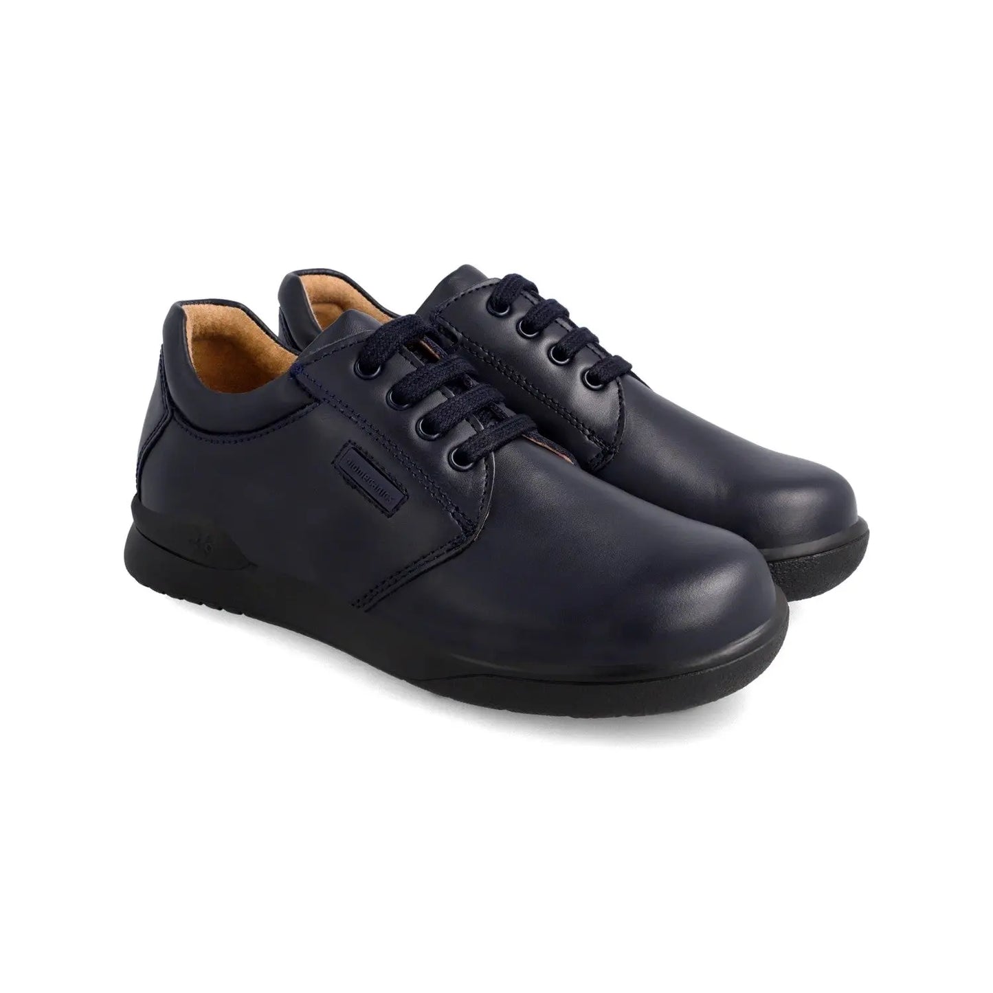 BIOMECANICS BLACK NAPA CORDONES SCHOOL SHOES - baby enRoute