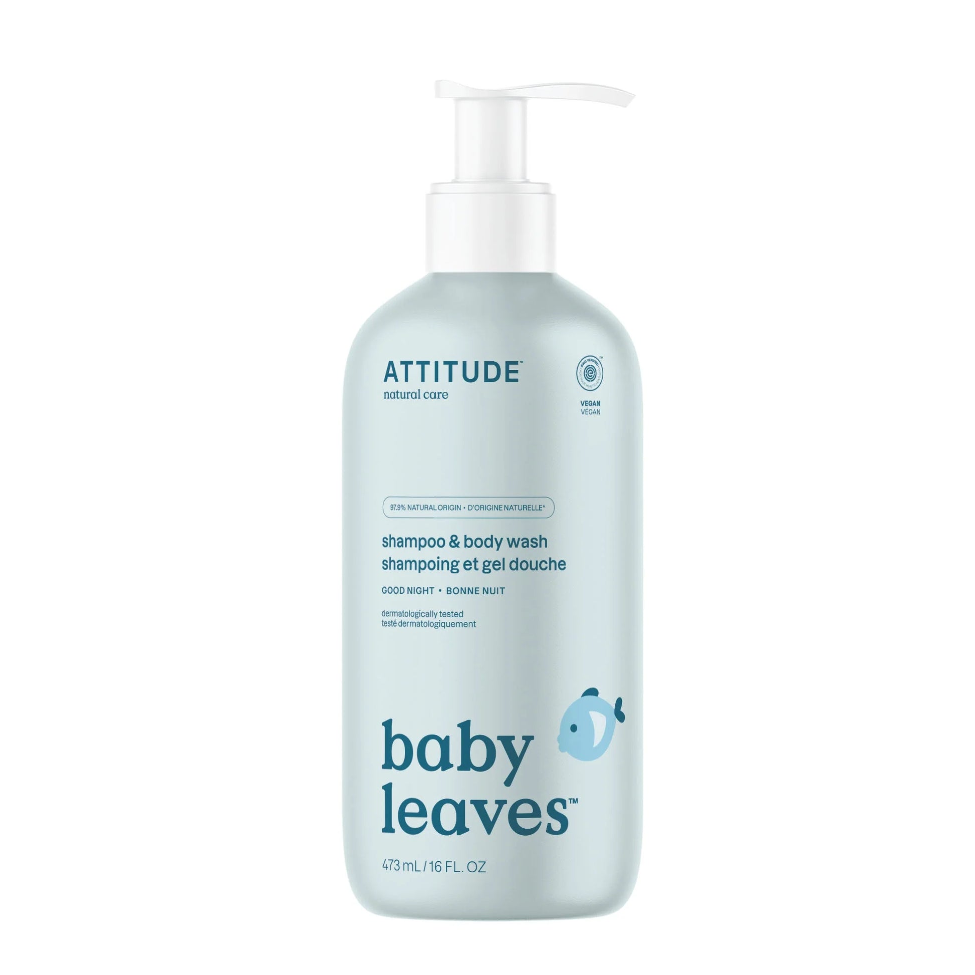ATTITUDE BABY SHAMPOO AND BODY WASH 473 ML
