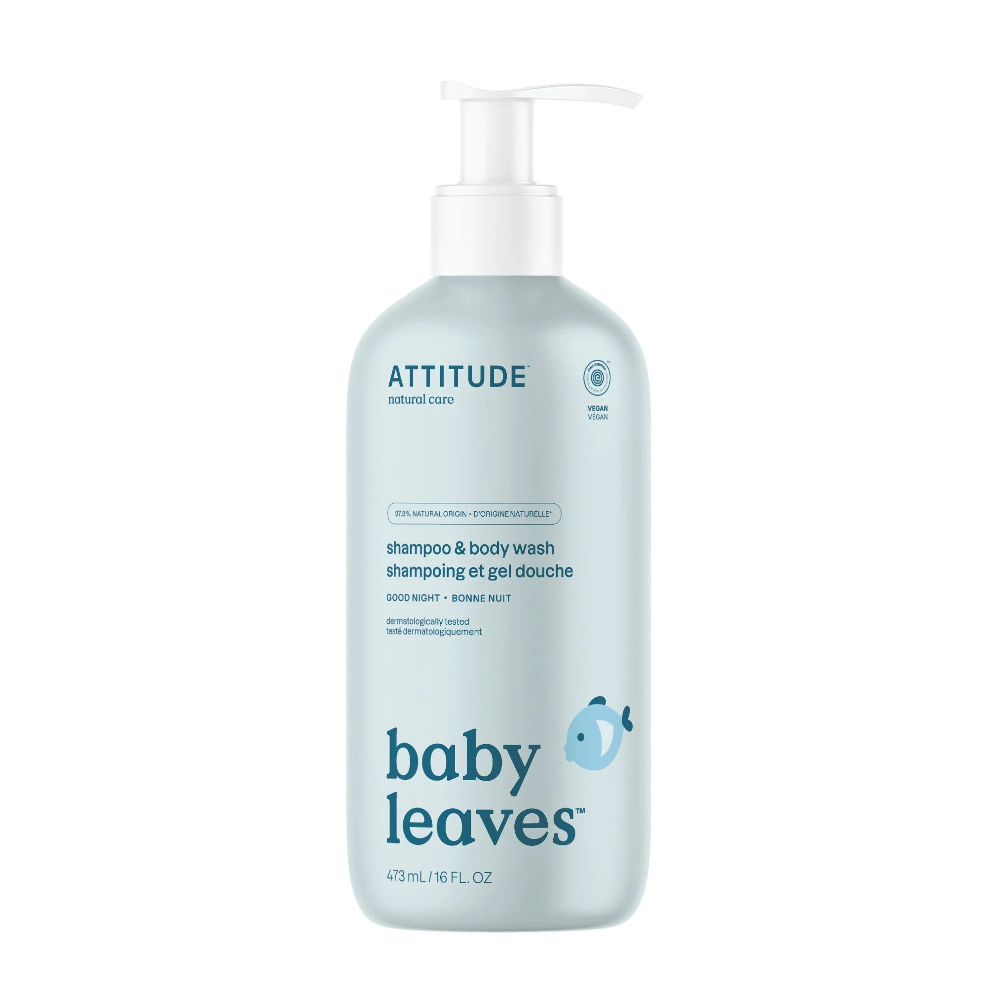 ATTITUDE BABY SHAMPOO AND BODY WASH 473 ML