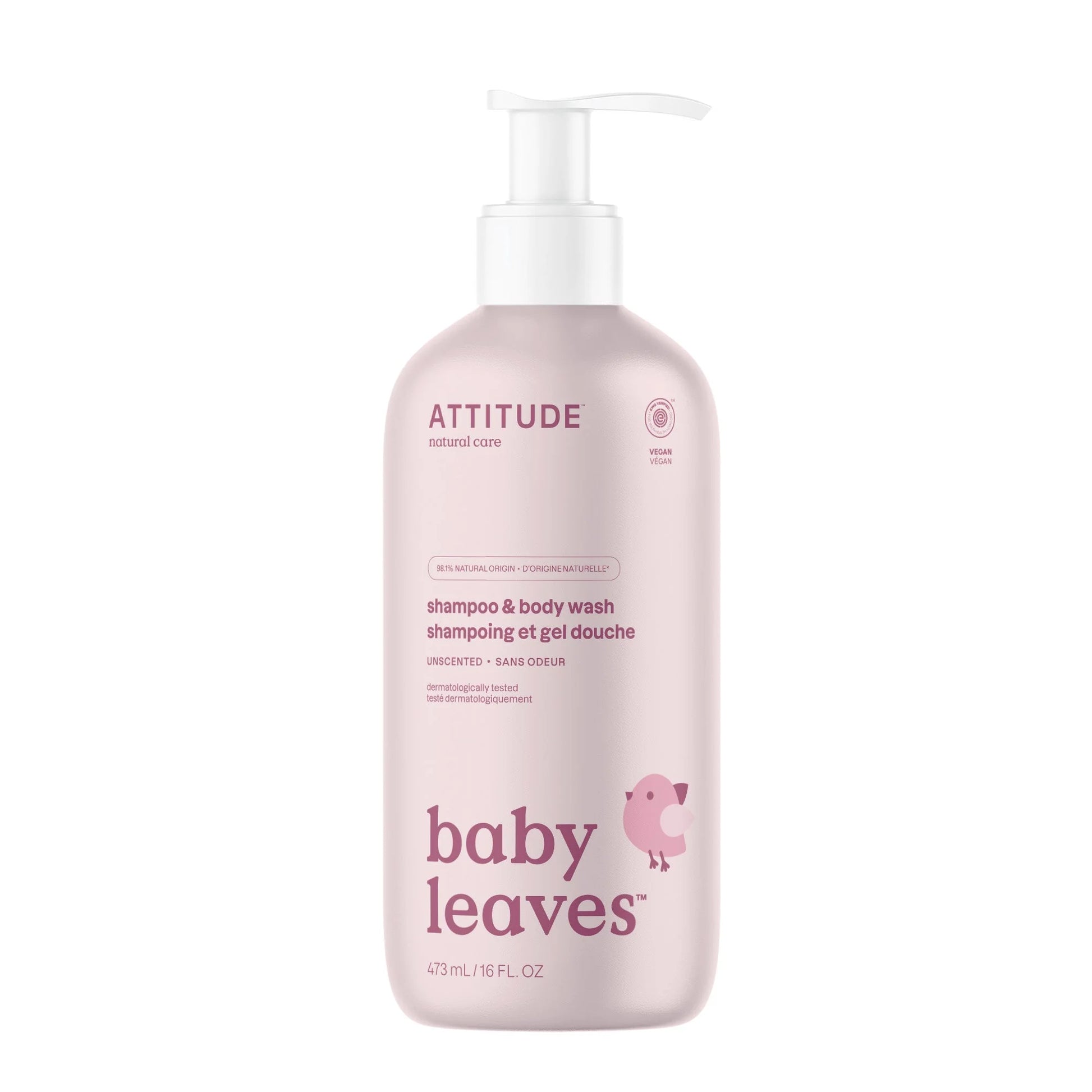 ATTITUDE BABY SHAMPOO AND BODY WASH 473 ML