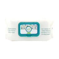 BOO BAMBOO BABY BIODEGRADABLE 100% BAMBOO WIPES 80CT