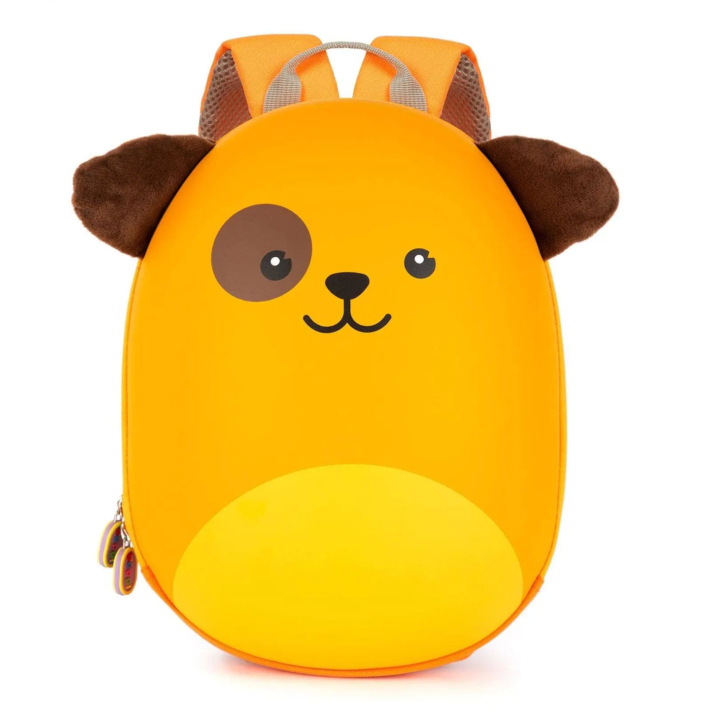 Boppi Tiny Trekker kids backpack orange with brown ears