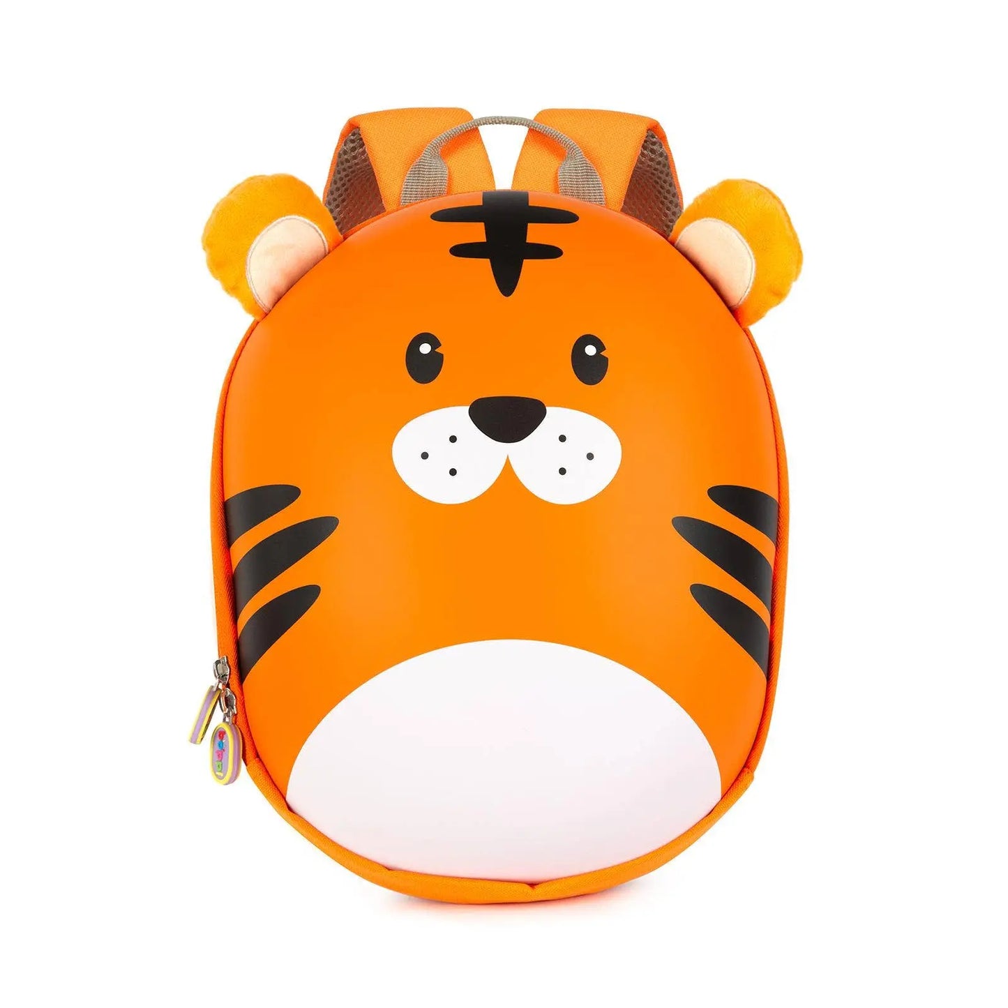 Boppi Tiny Trekker kids backpack orange tiger face