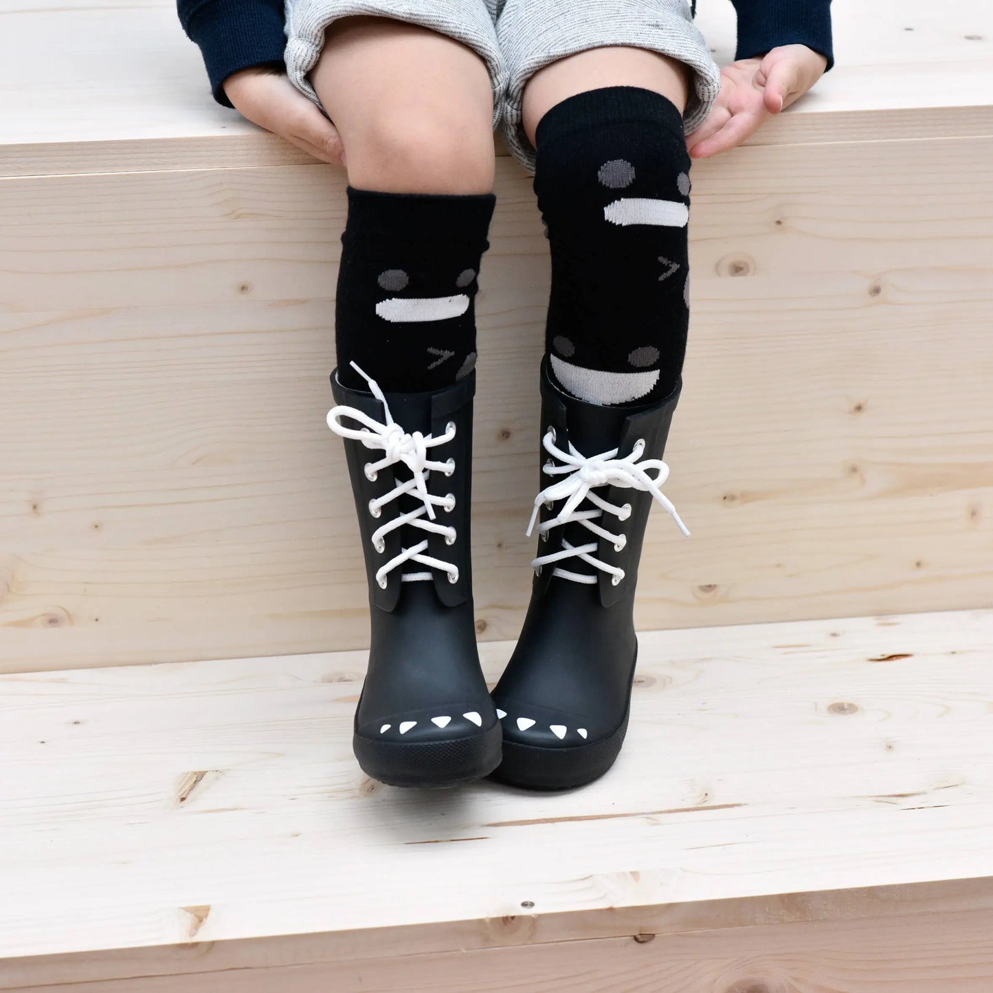 BOXBO WISTITI HIGH SOCK BLACK - baby enRoute