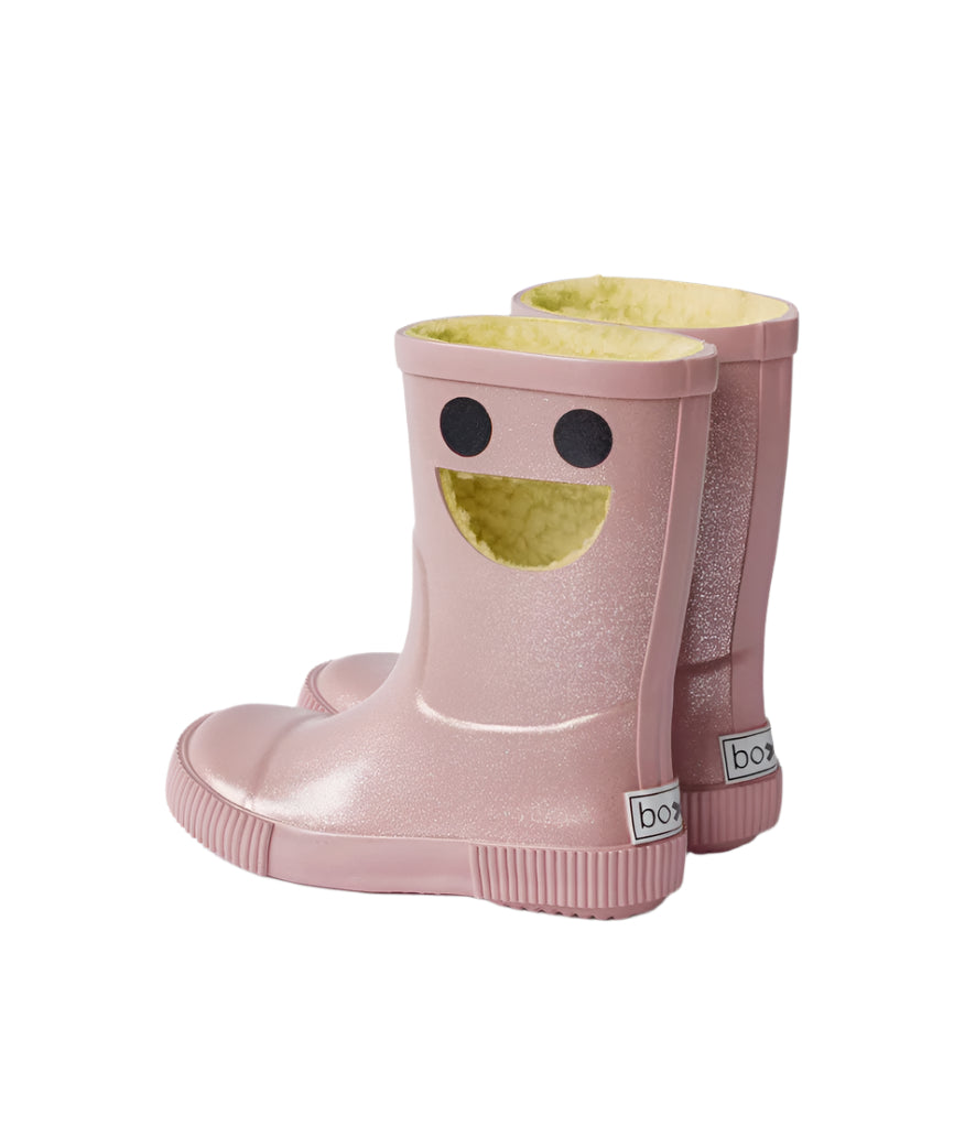 BOXBO WISTITI FLEECE LINED RAINBOOTS GLITTER PINK