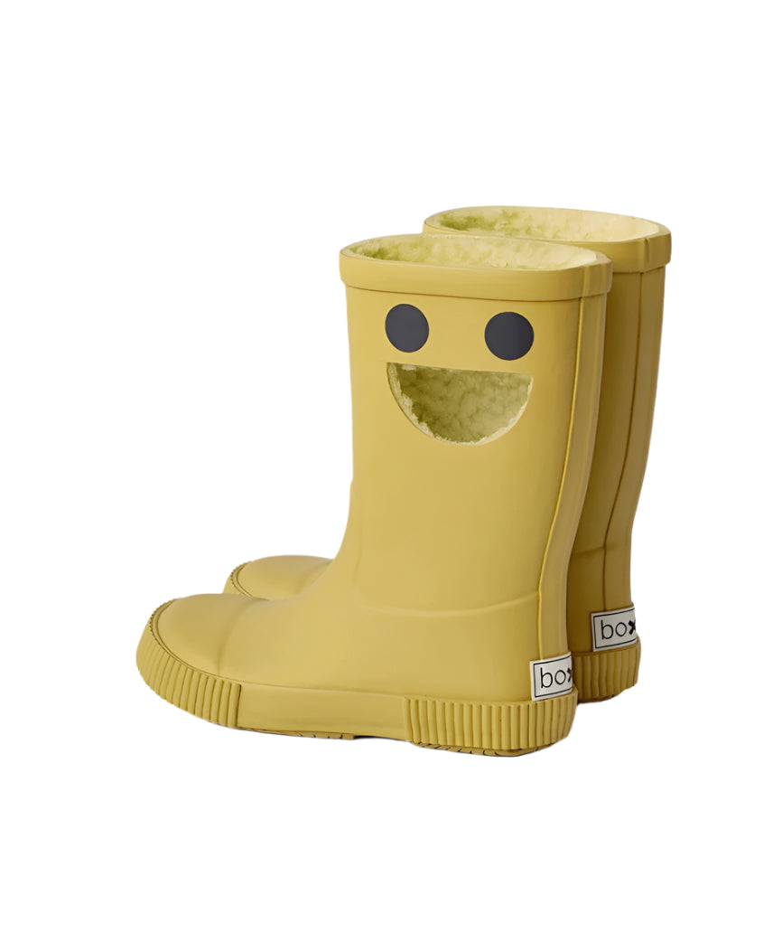 Boxbo Wistiti Fleece Lined Rainboots Mustard Yellow