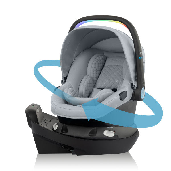 EVENFLO REVOLVE180 LITEMAX NXT ROTATIONAL INFANT CAR SEAT WITH SENSORYSOOTHE