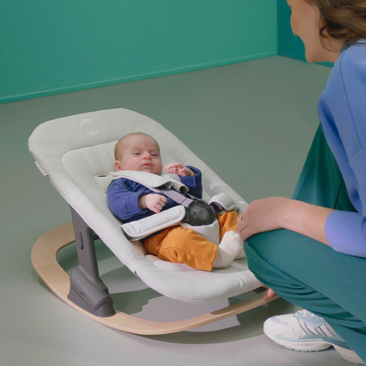 Bugaboo Giraffe Rocker Frame Neutral Wood