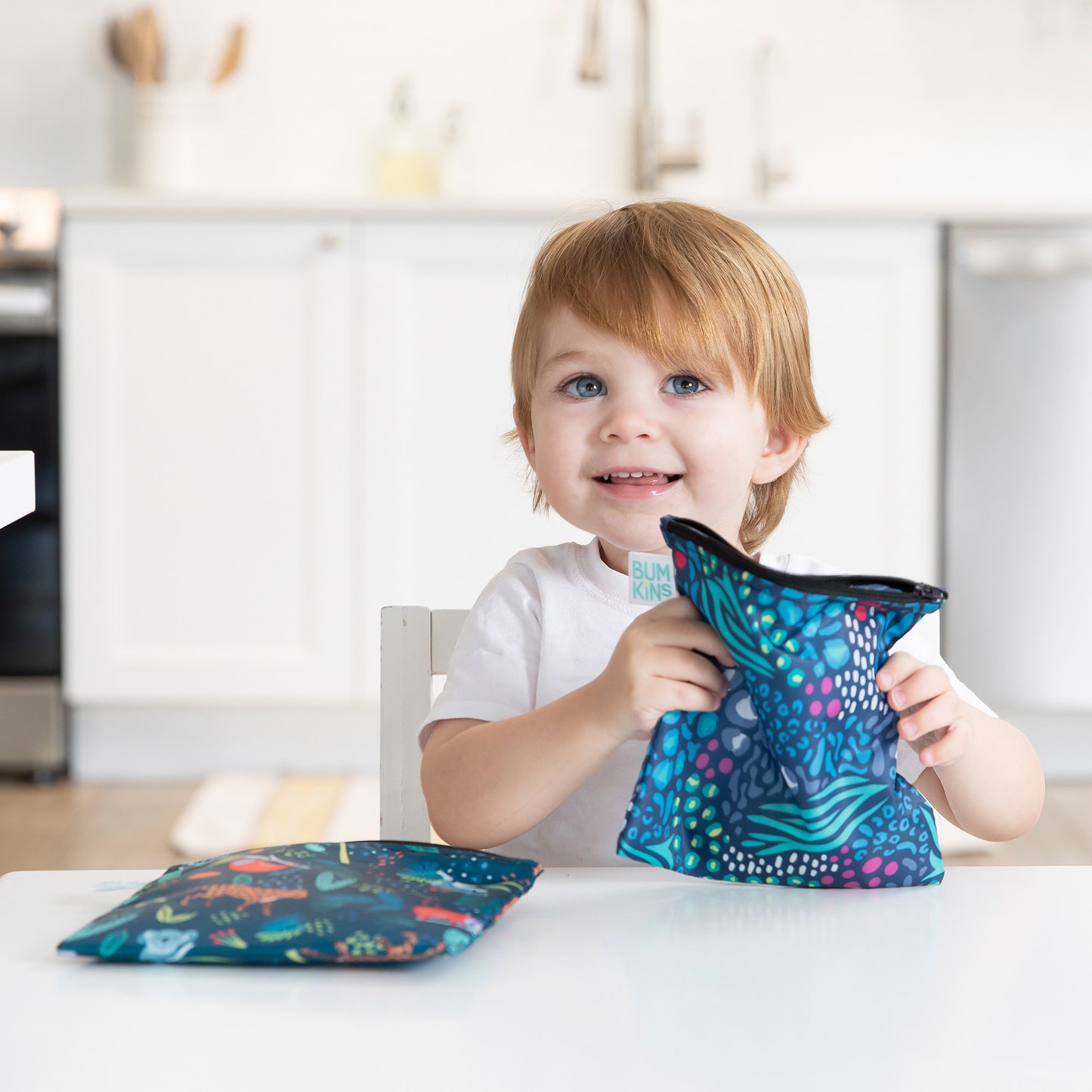 BUMKINS LARGE SNACK BAG 2PK - ALL TOGETHER NOW - baby enRoute
