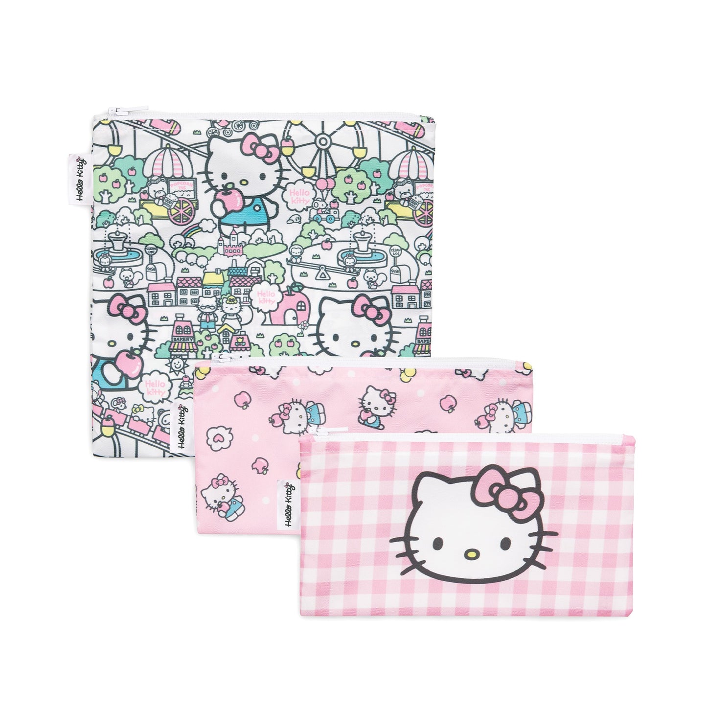 BUMKINS REUSABLE SNACK BAG 3PK-HELLO KITTY - baby enRoute