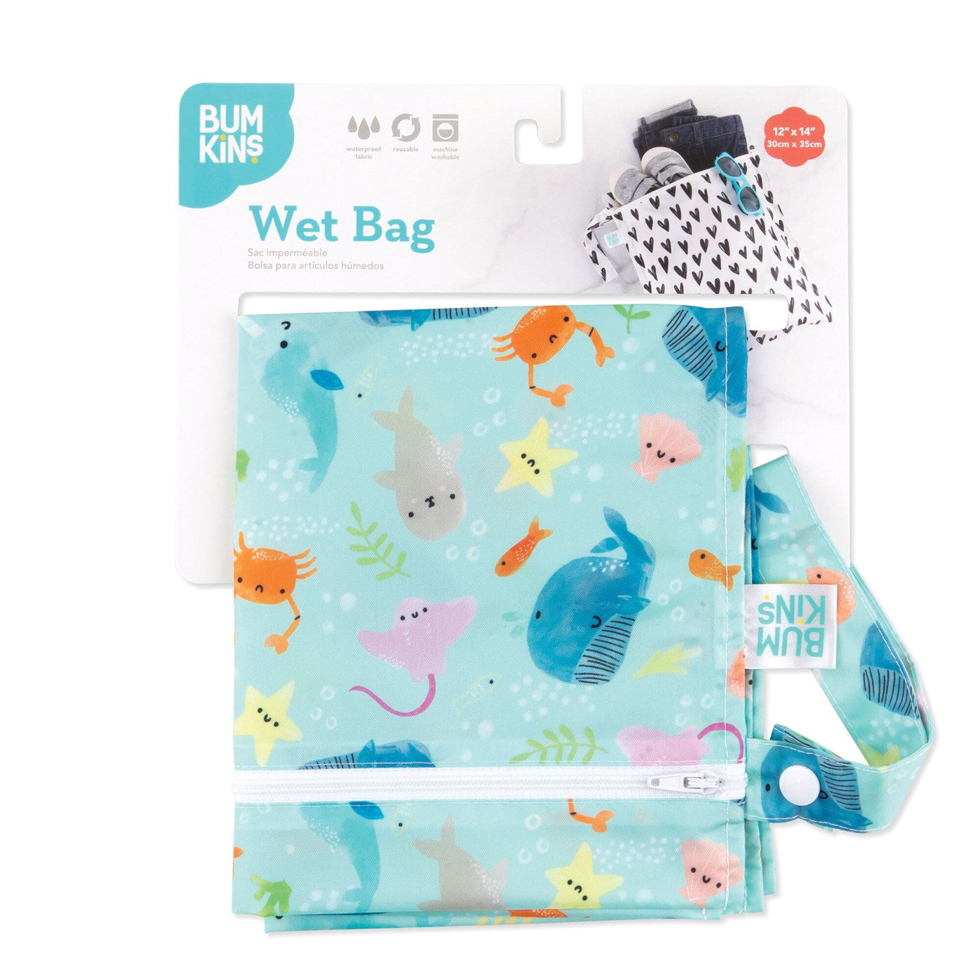 BUMKINS WET BAG-OCEAN LIFE - baby enRoute