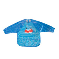ZOOCCHINI SLEEVED BIB / ART SMOCK - SHERMAN THE SHARK