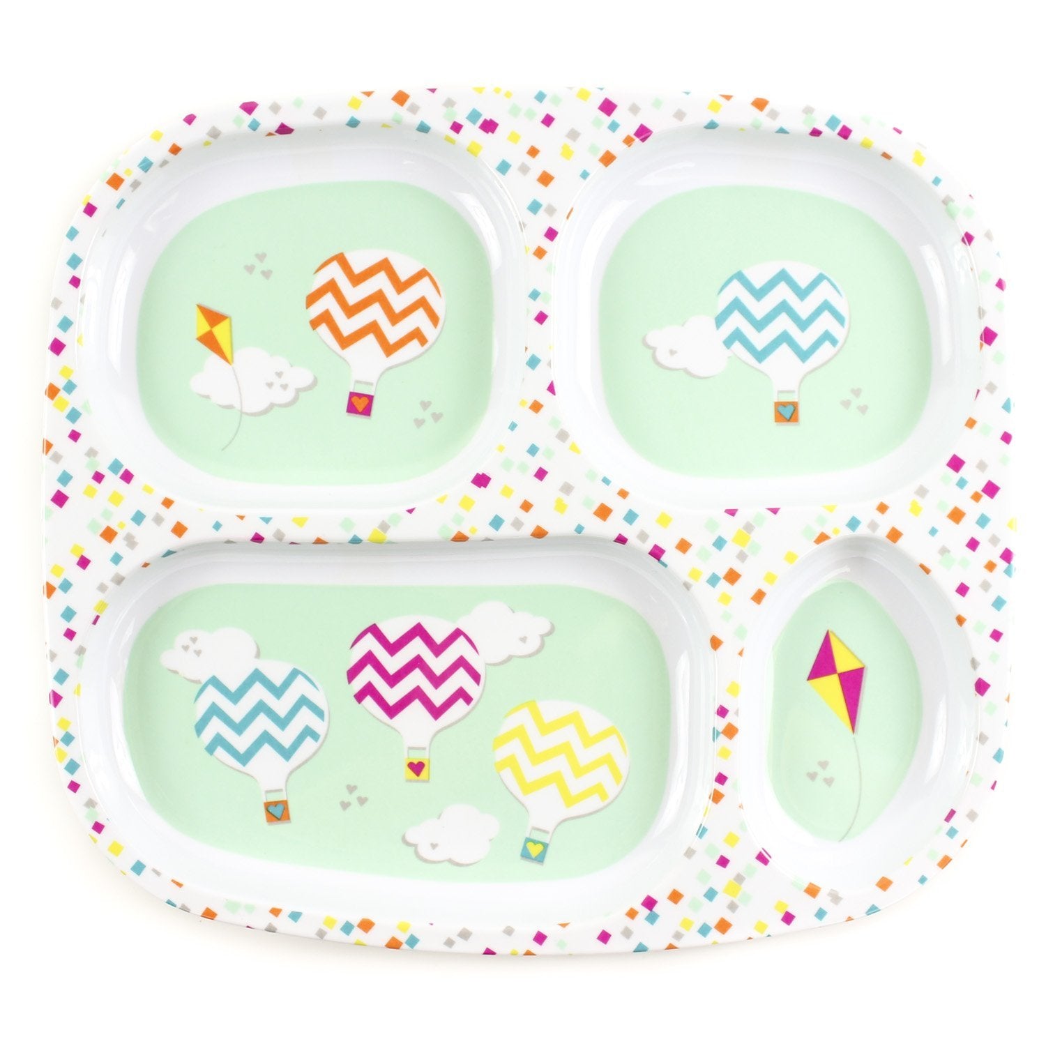 BUMKINS MELAMINE DIVIDED PLATE
