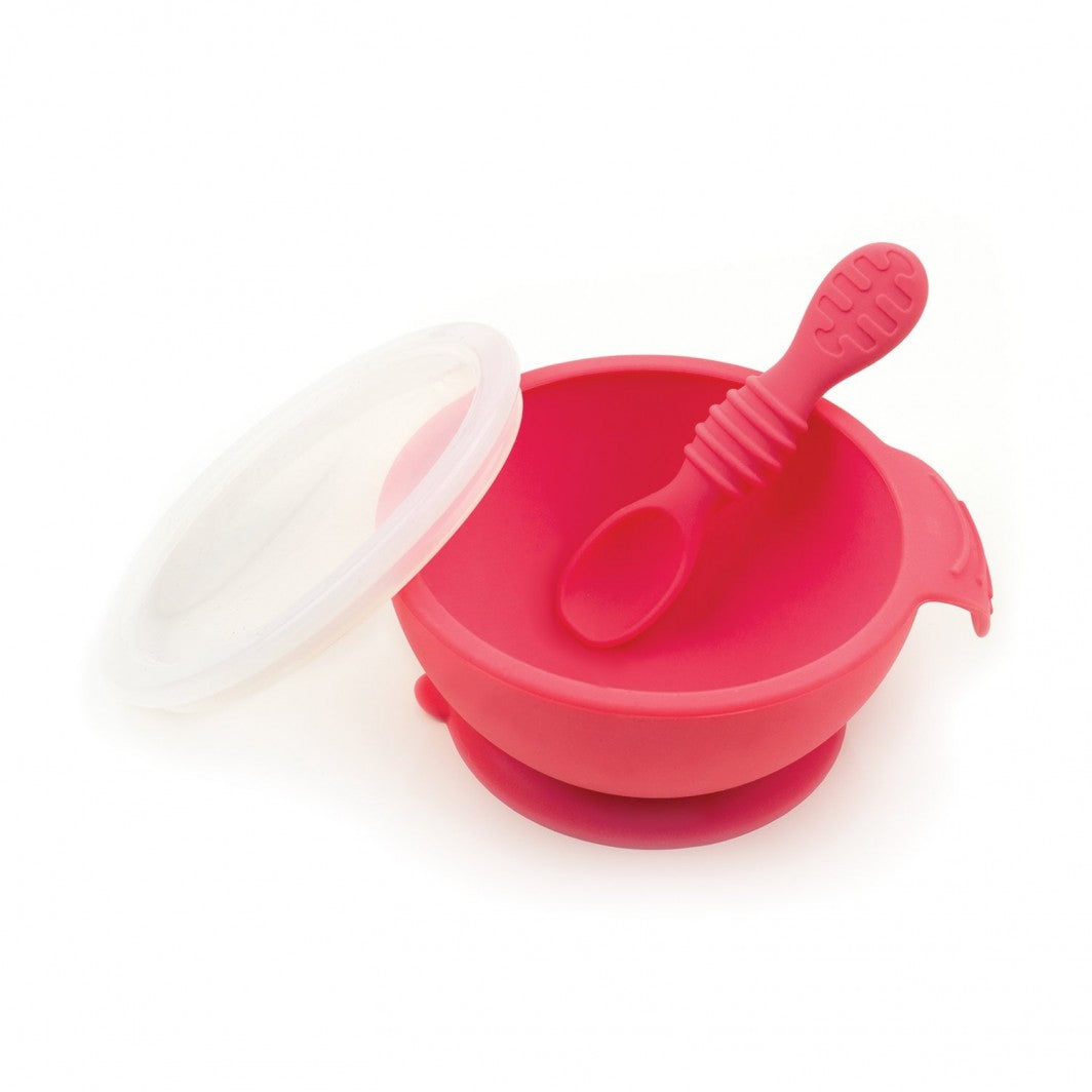 BUMKINS SILICONE FIRST FEEDING SET