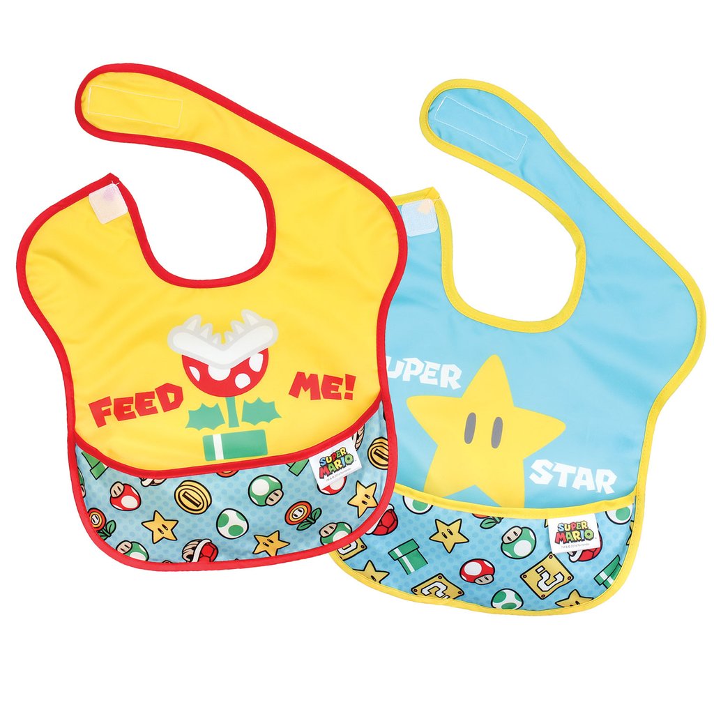 BUMKINS NINTENDO SUPER BIB 2 PK
