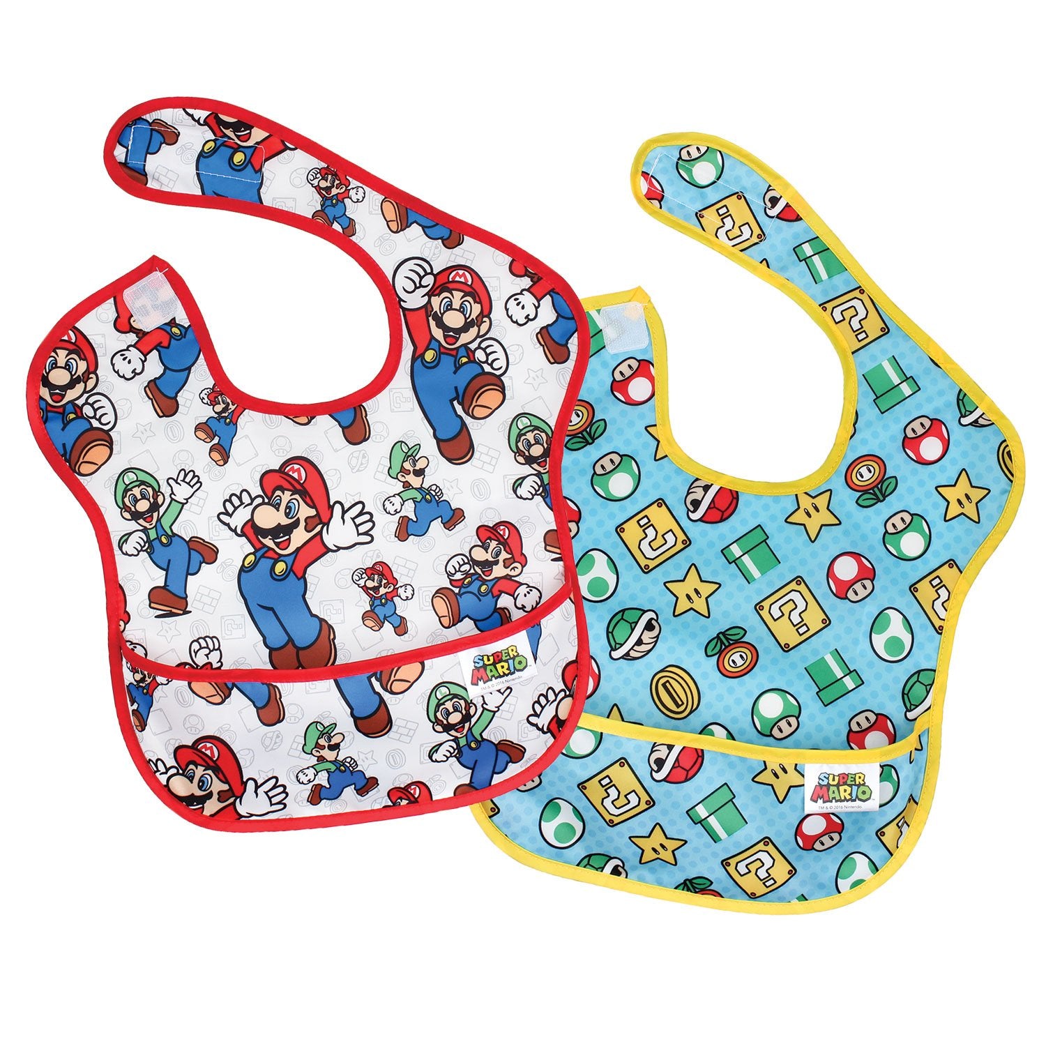 BUMKINS NINTENDO SUPER BIB 2 PK