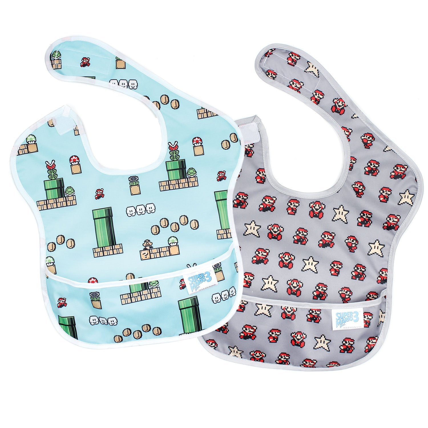 BUMKINS NINTENDO SUPER BIB 2 PK