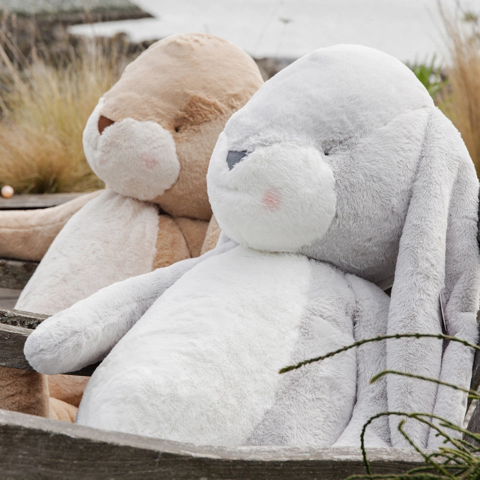 Grand nibble bunny gray plush, 2 bunnies