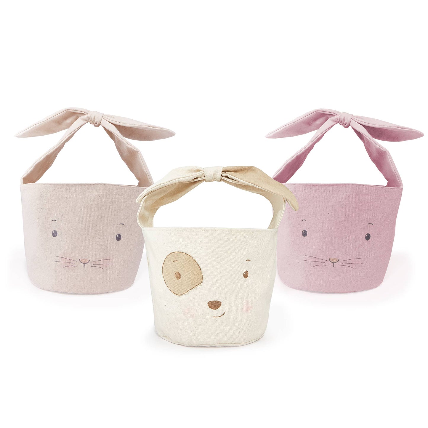 BUNNIES BY THE BAY BUN BUN BUNNY BASKET CREAM - baby enRoute