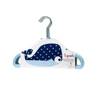 3 SPROUTS BLUE VELVET NON-SLIP HANGERS 10 PC