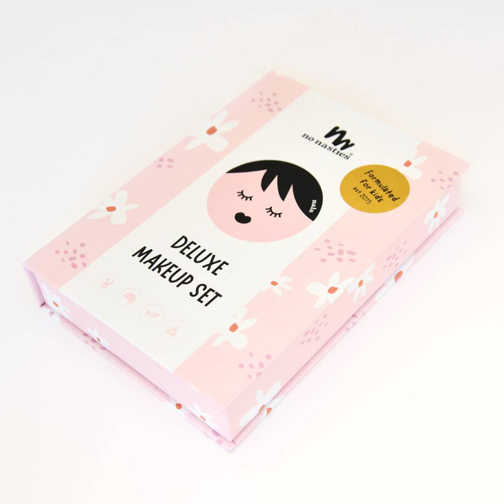 No Nasties Kids Nala makeup palette kit, pink floral box