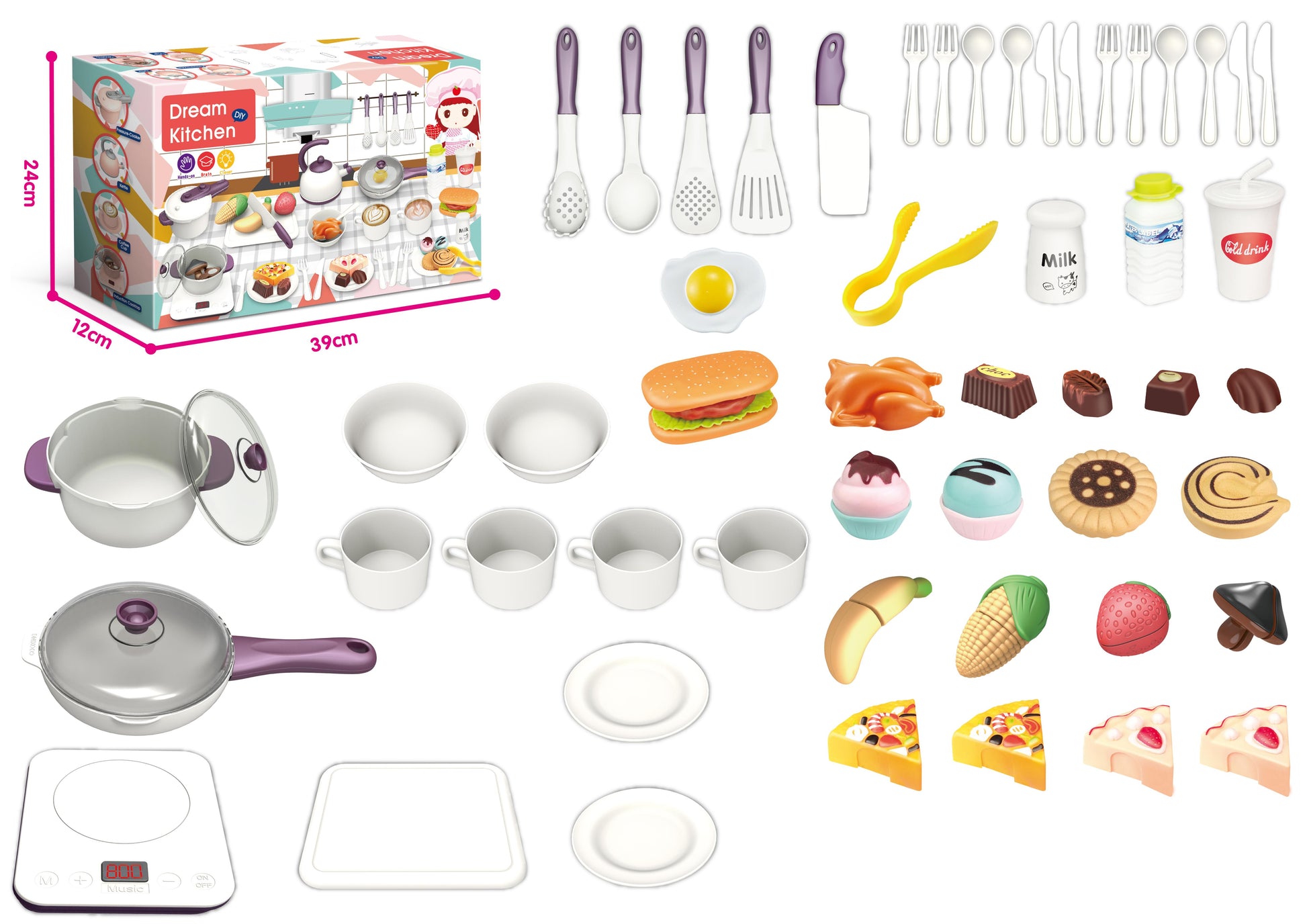 INBEALY DREAM KITCHEN 57PCS