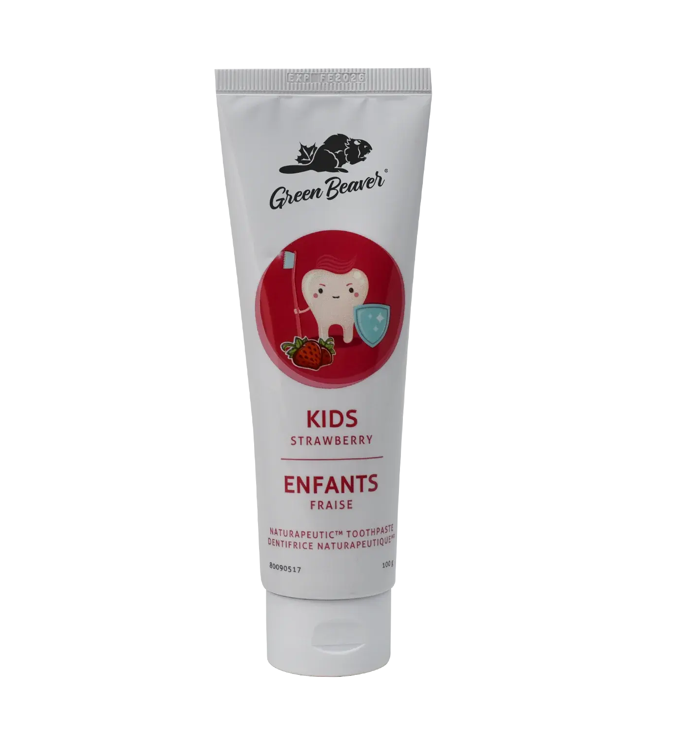 GREEN BEAVER FLOURIDE FREE KIDS TOOTHPASTE