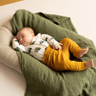 COCCOLI INFANT COTTON-MODAL ROMPER CREAM TRACTORS