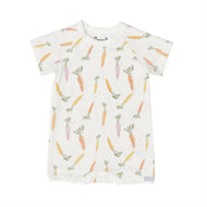 COCCOLI INFANT MODAL ROMPER CARROTS ON CREAM