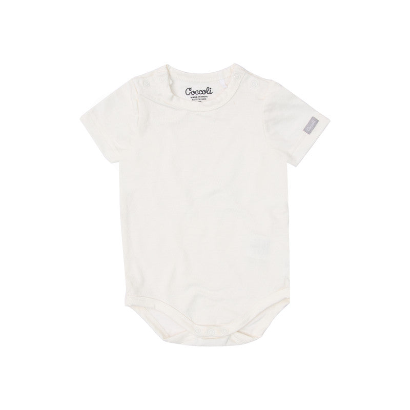 COCCOLI INFANT MODAL ROMPER CREAM